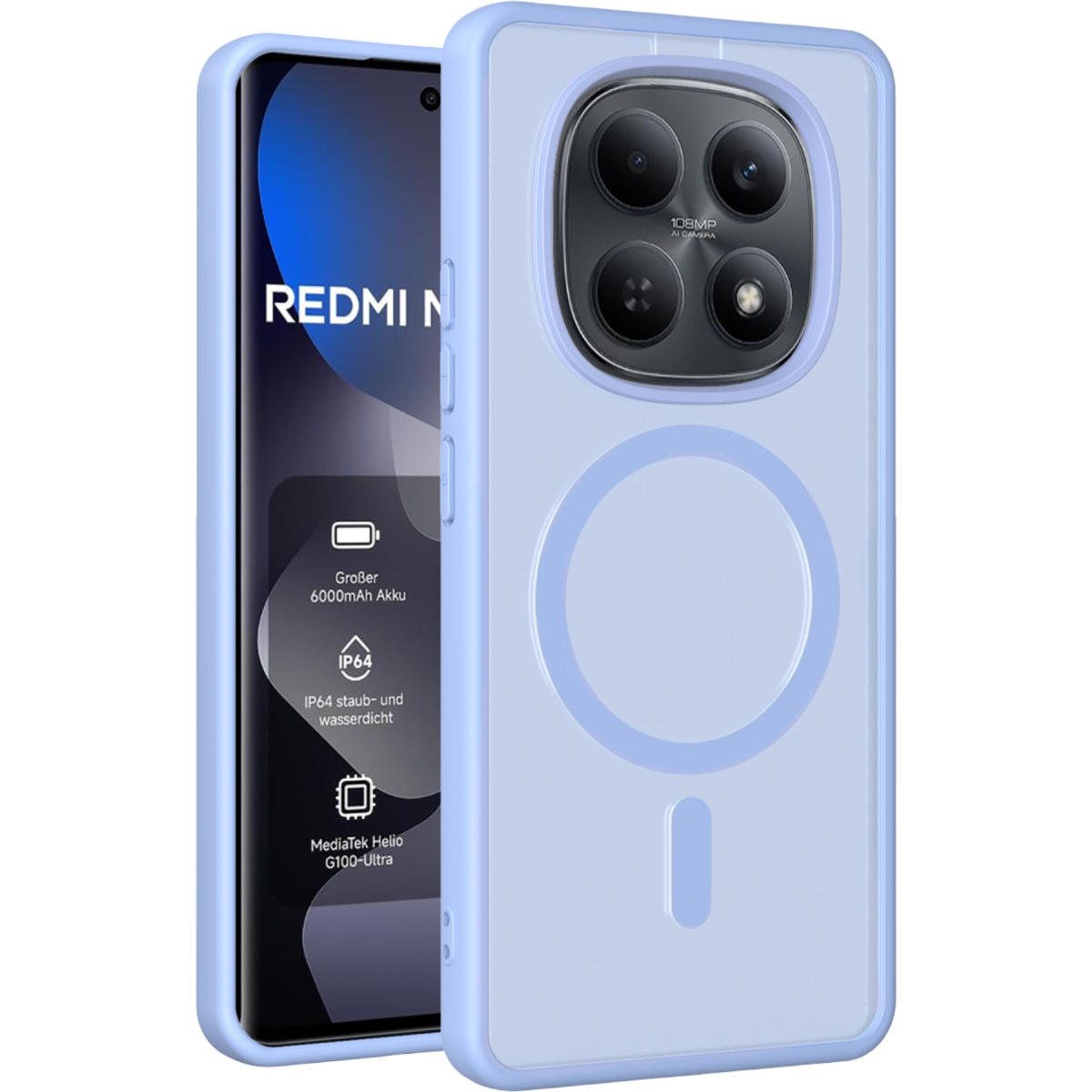 Joko Xiaomi Redmi Note 15 Pro 5G Jota Magsafe Kapak - Açık Mavi