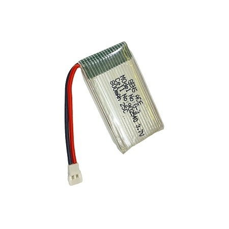 Yüksek Kapasiteli 3.7V Li-Po Pil 800mAh Beyaz Soket