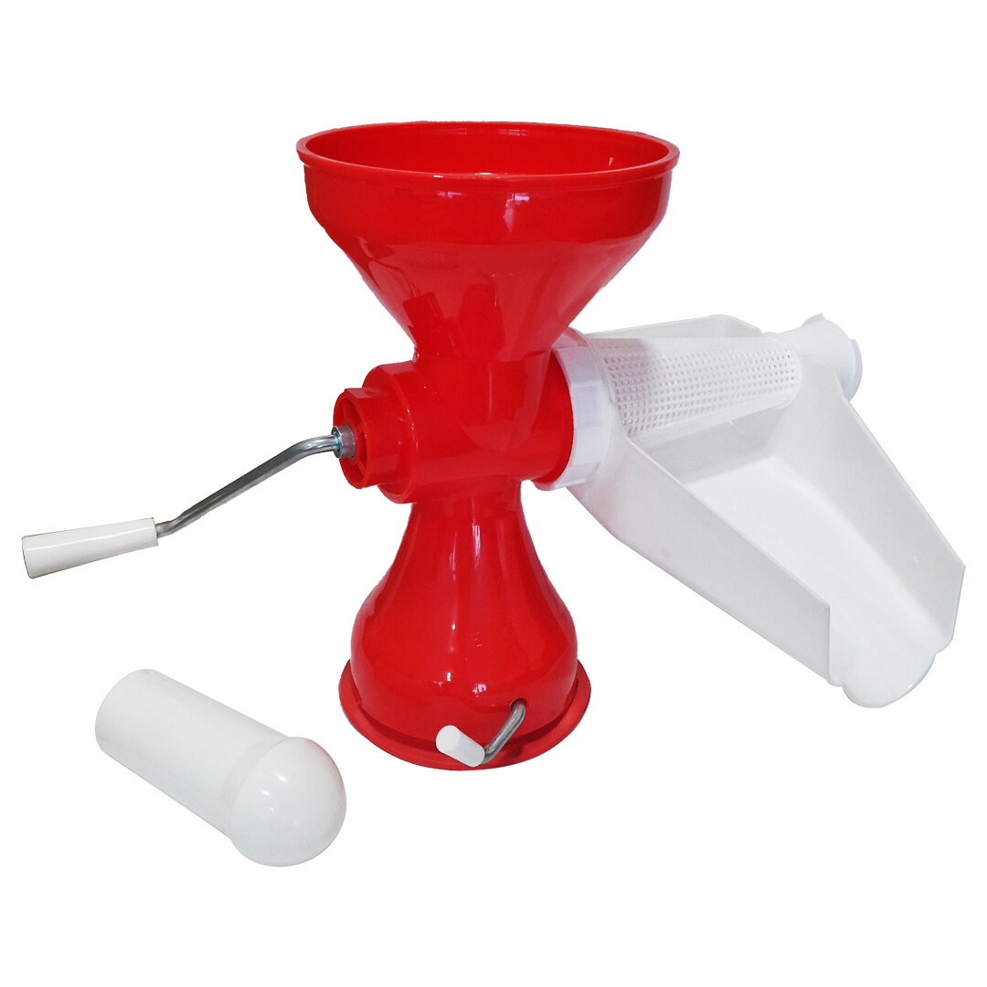 Plastik Süzgeçli - Hazneli Salça Makinesi Metal Kollu Ev Yapımı Firesiz Pratik Kullanım BRKT-312007