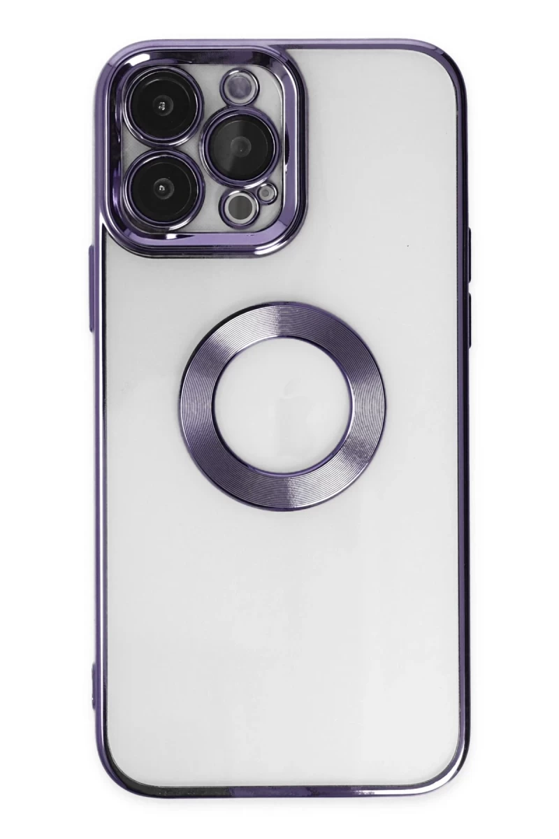Apple iPhone 14 Pro Max Uyumlu Kılıf Slot Silikon - Mor