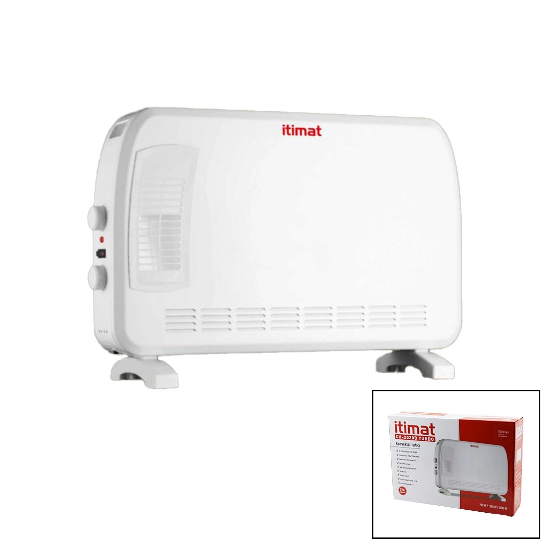Büyük Boy Elektrikli Konvektör Isıtıcı 2000W Turbo Isıtma
