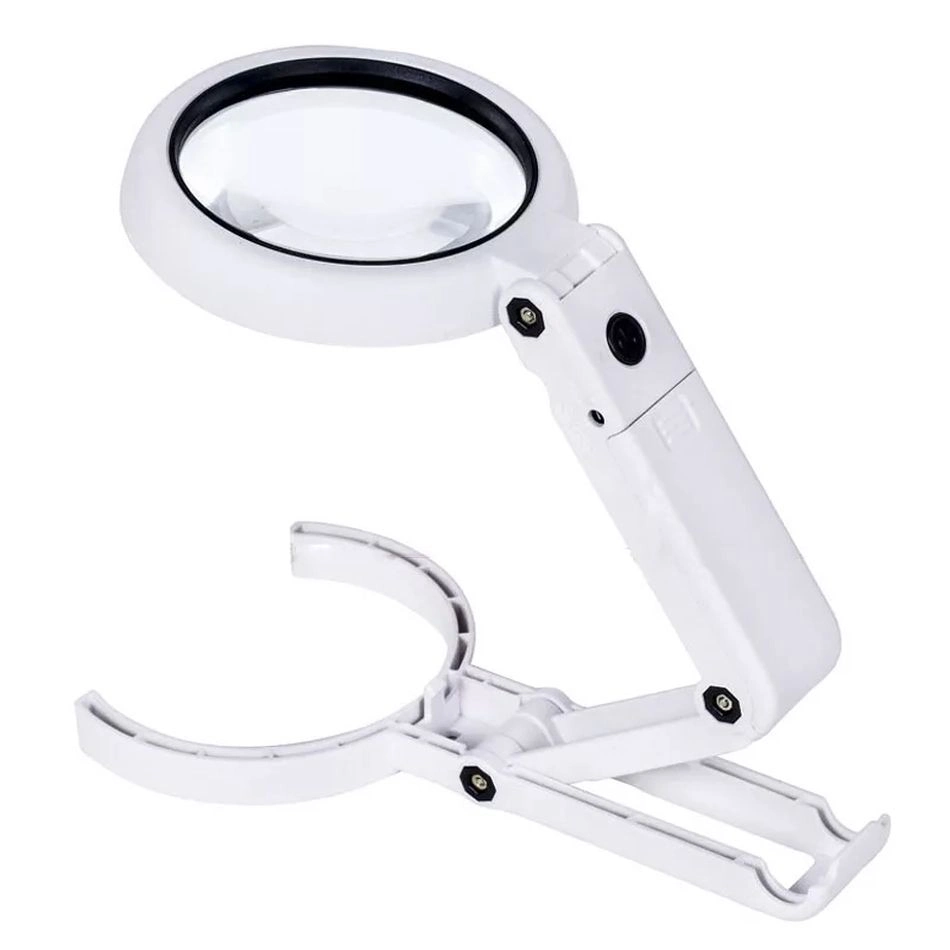 Katlanabilir Usb Şarj Edilebilir Büyüteç 3.5x 10x Lens