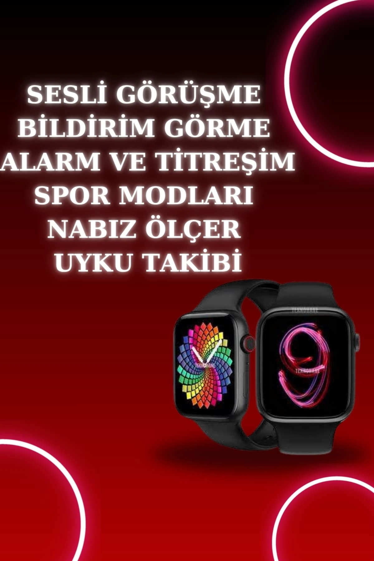 Paslanmaz Çelik Akıllı Saat 44 mm 3 Kordonlu Uyku ve Sağlık Takibi