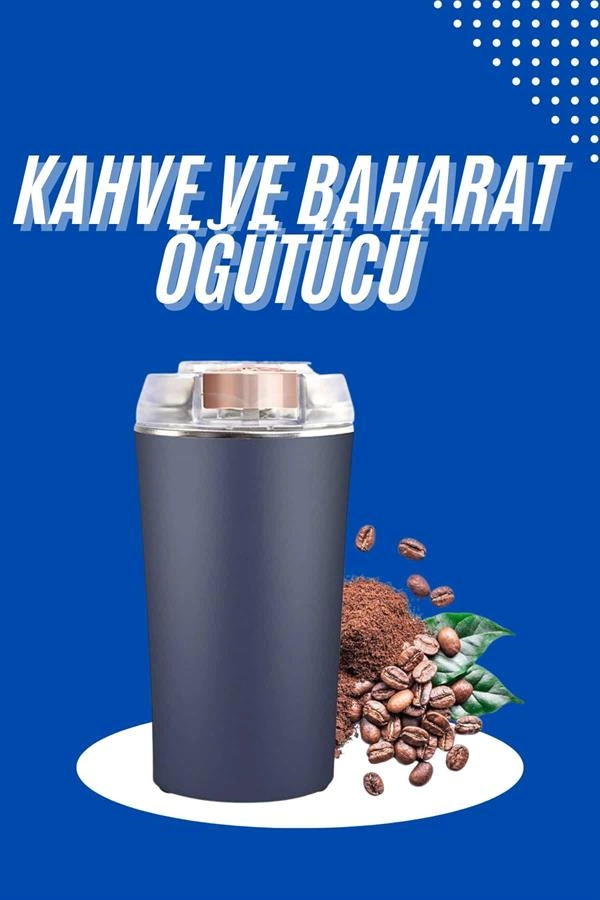 Hızlı Kahve ve Baharat Öğütücü 200 Watt Paslanmaz Çelik