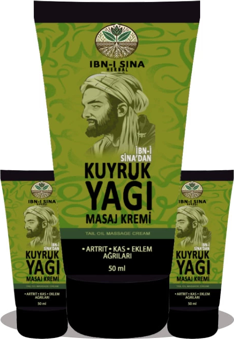 İbn-i Sina Herbal Ibn-I Sina Kuyruk Yağı Kremi 3 Adet kremi 50ML