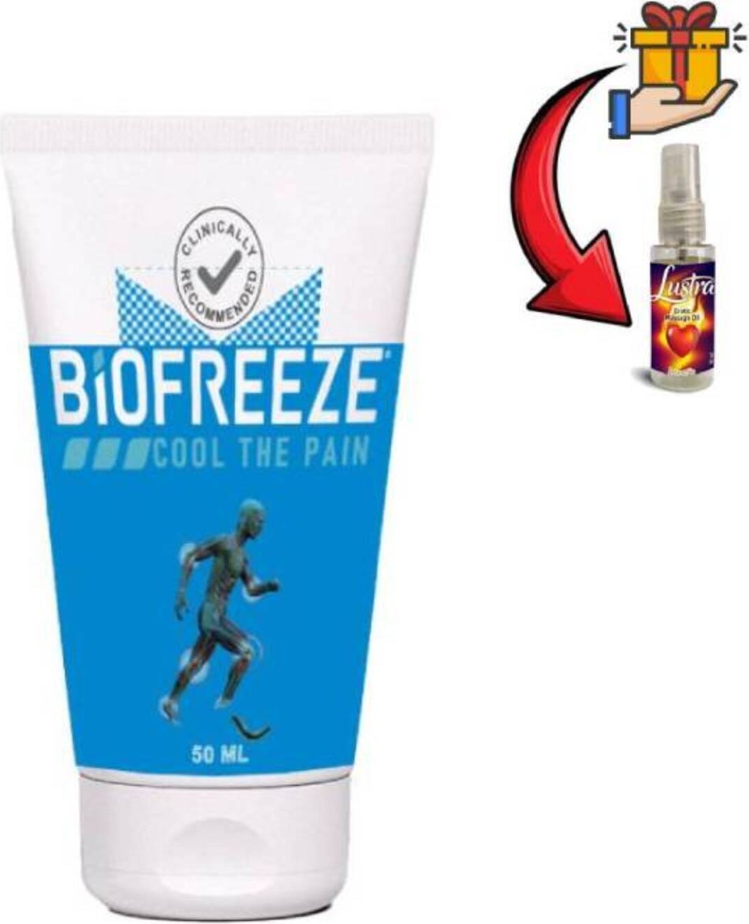 Biofreeze  Masaj Kremi 50 ml x 1 Ad+Masaj Yağı ile