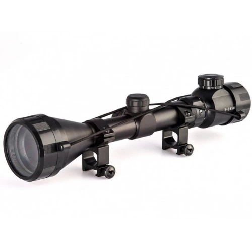 3-9x50 Zoomlu Keskin Nişancı Dürbünü Kırmızı,yeşil İşik  çelik Gövde