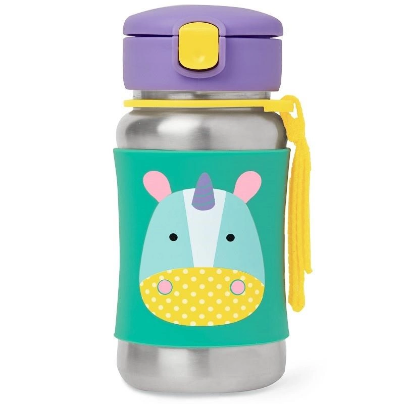 Eğlenceli Unicorn Tasarımlı Paslanmaz Çelik Suluk 350 ml