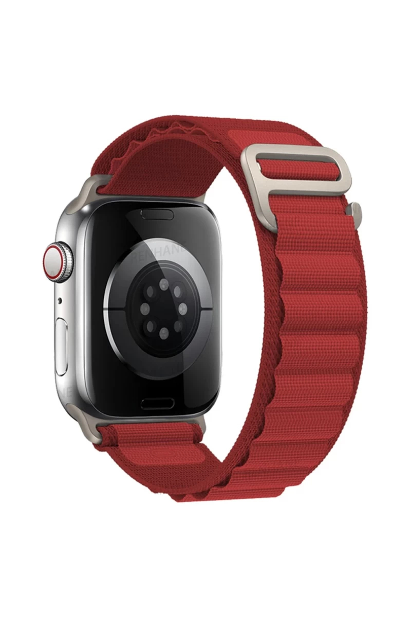 Apple Watch 38mm Uyumlu Mountain Kordon - Kırmızı