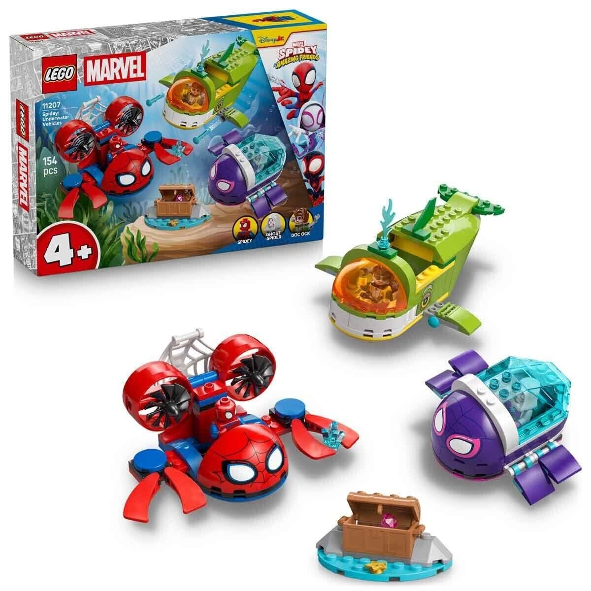 11207 Lego Spidey Spidey Spidey: Su Altı Araçları 154 parça +4 yaş