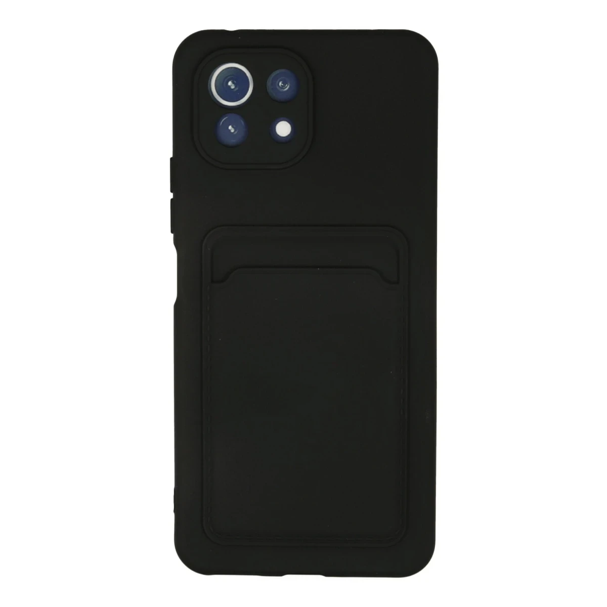 Xiaomi Mi 11 Kılıf Kelvin Kartvizitli Silikon - Siyah