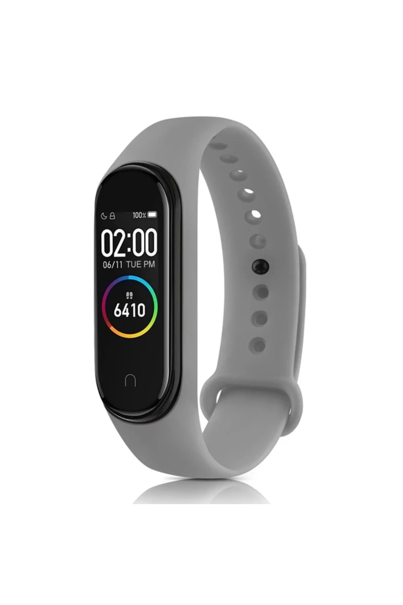 Xiaomi Mi Band 7 Uyumlu Klasik Kordon - Açık Gri