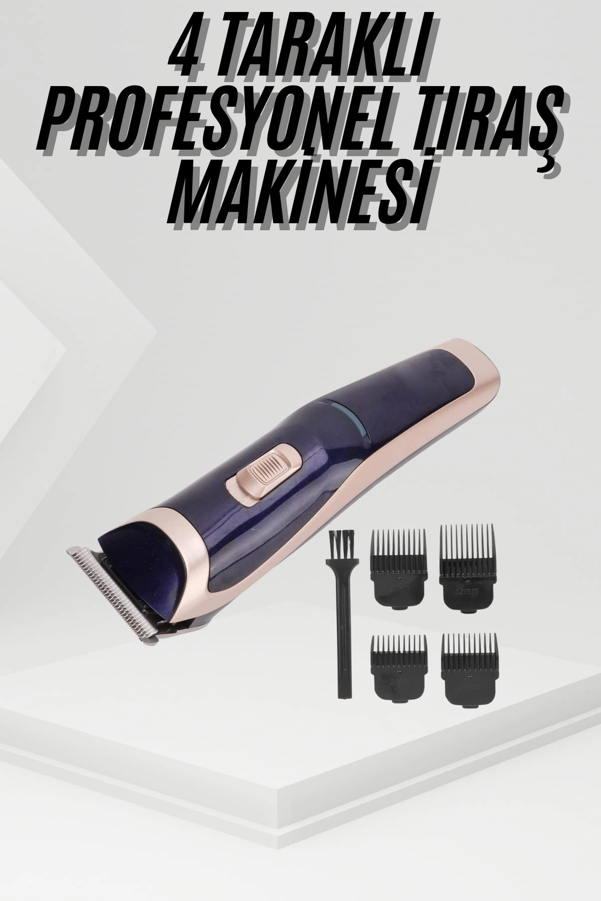Paslanmaz Çelik Tıraş Makinesi 4 Başlıklı Tüm Saç Tipleri için