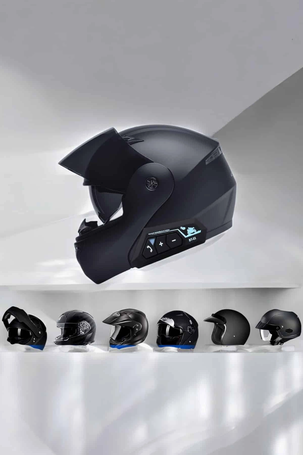 Bluetooth Kulaklık Motosiklet Kask Uyumlu Su Geçirmez