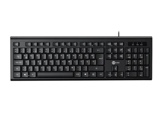 Lenovo Lecoo KB101 USB Kablolu Siyah Türkçe F Klavye (Numpadli)