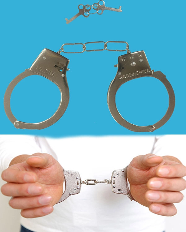 Eğlenceli Metal Kelepçe 27 cm Anahtarlı Oyuncak