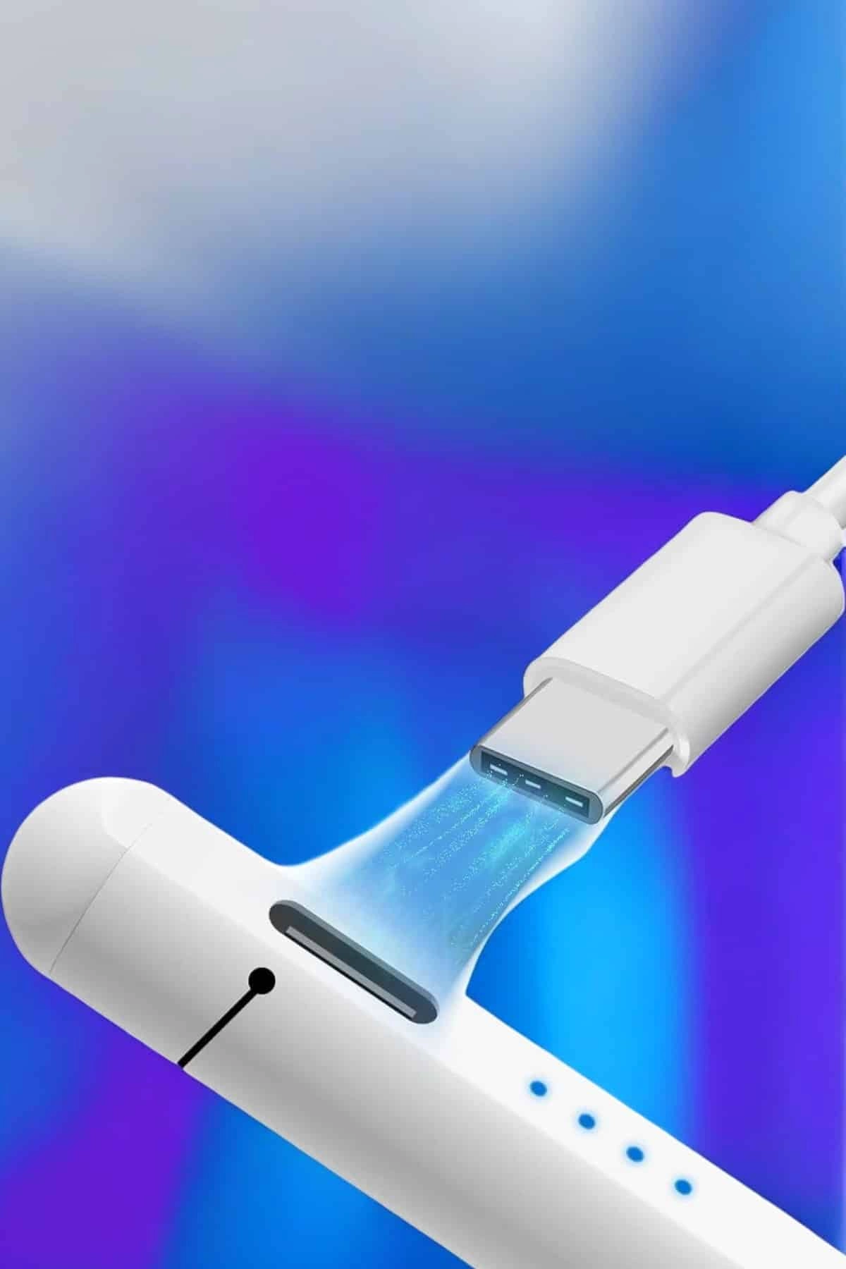 Beyaz Dokunmatik Kalem Stylus Pen Android ve iOS Uyumlu 1 Adet