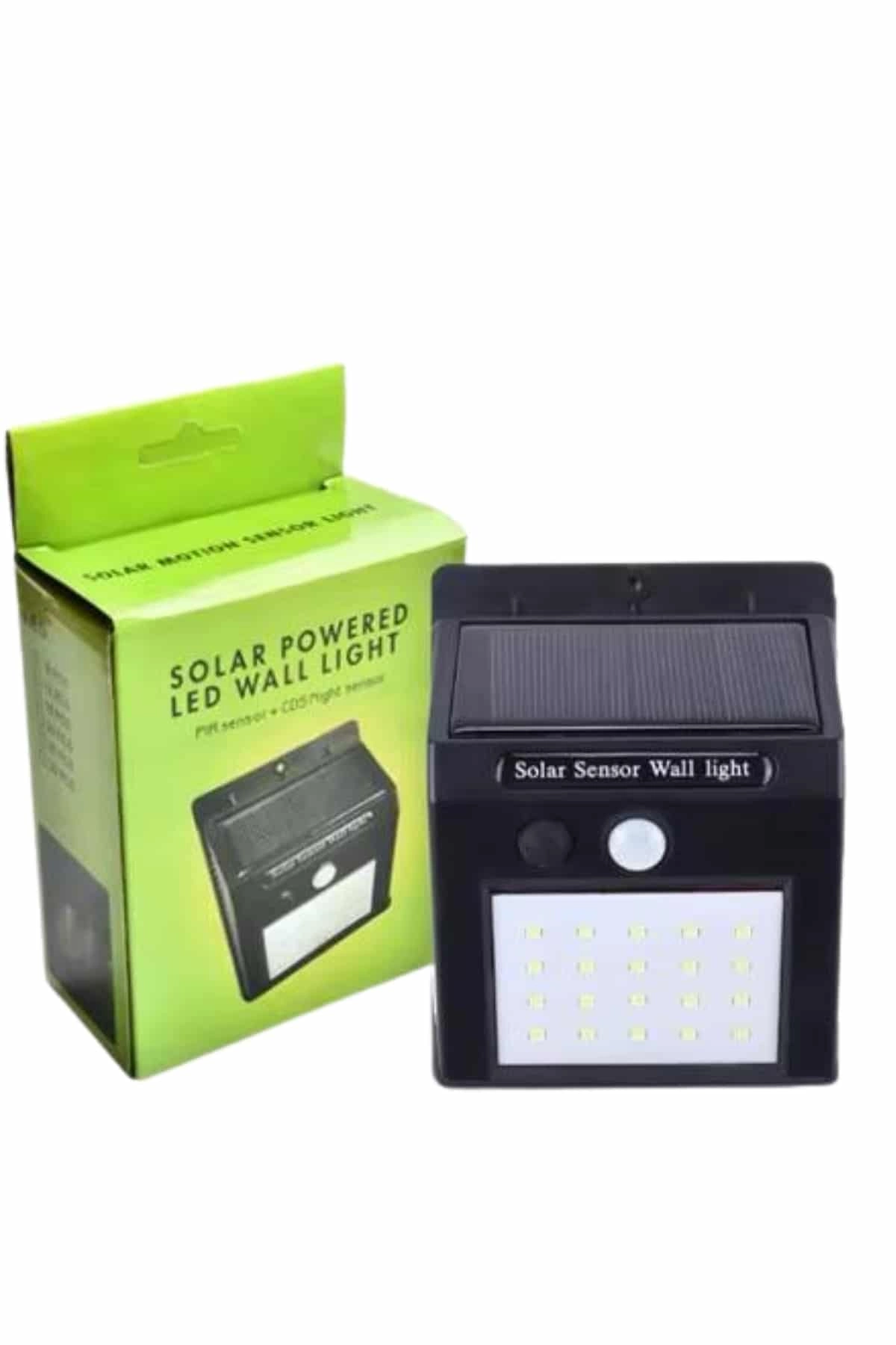 Güneş Enerjili Bahçe Duvar Lambası 40 LED 3m Sensörlü