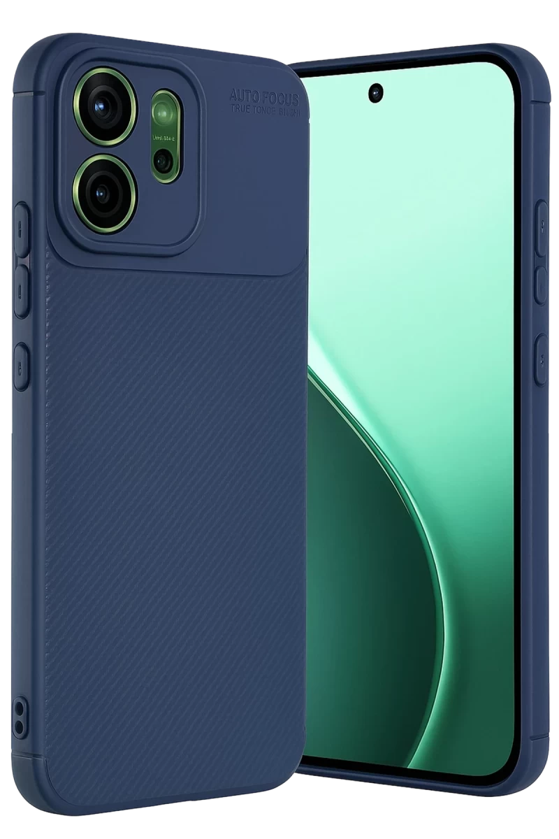 Oppo Reno 14 Uyumlu Auto Focus Karbon Kapak - Lacivert