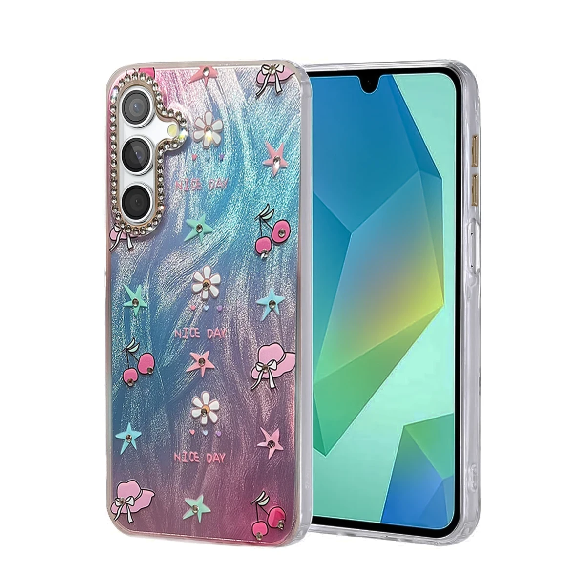 Samsung Galaxy A55 5G Kılıf Blade Aynalı Desenli Kapak - Desen 4