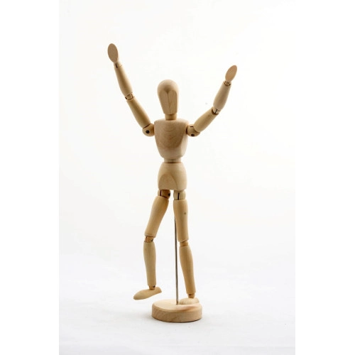 Sanatsal Ahşap Manken 30 Cm Hobi ve Çizim İçin