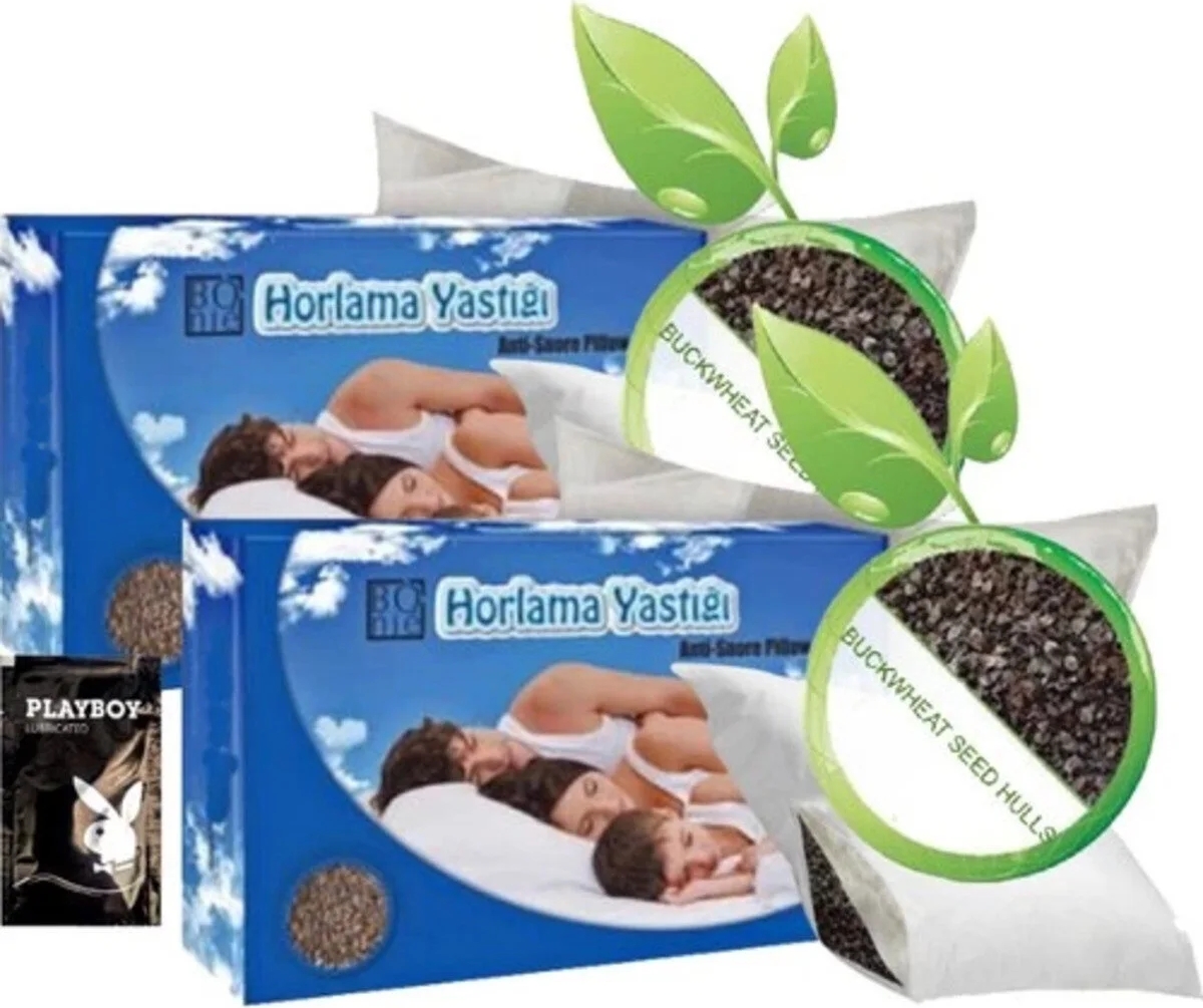Muzicevi Anti-Snoring Pillow - Karabuğday Yastığı 50 x 70 cm x 2 Adet + Jel