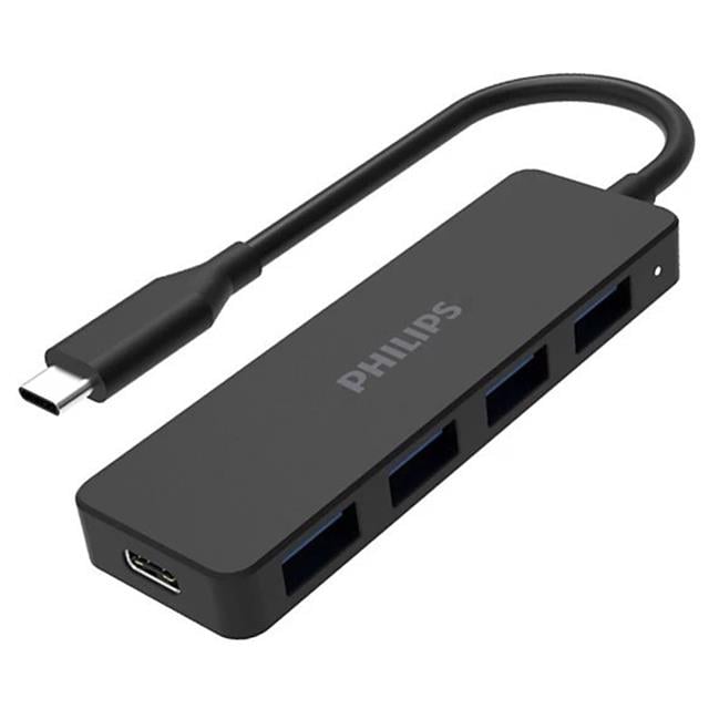 SWR1603G/93 Siyah 20 Cm Kablolu Type-C To 4xUSB 3.0 Çoklayıcı