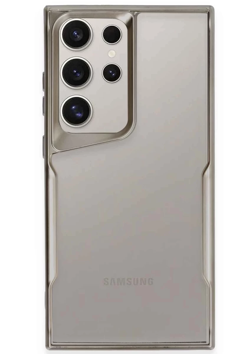 Samsung Galaxy S25 Ultra Uyumlu Kılıf Boyi Silikon Kapak - Titan Gri