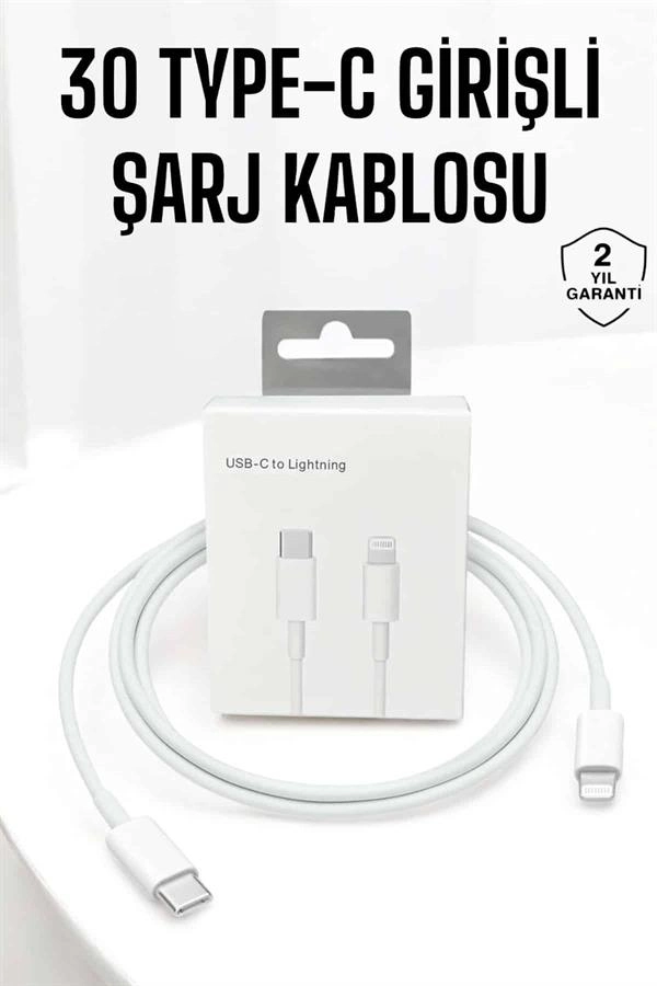 Hızlı Şarj Kablosu 30W USB Type-C iPhone Uyumlu