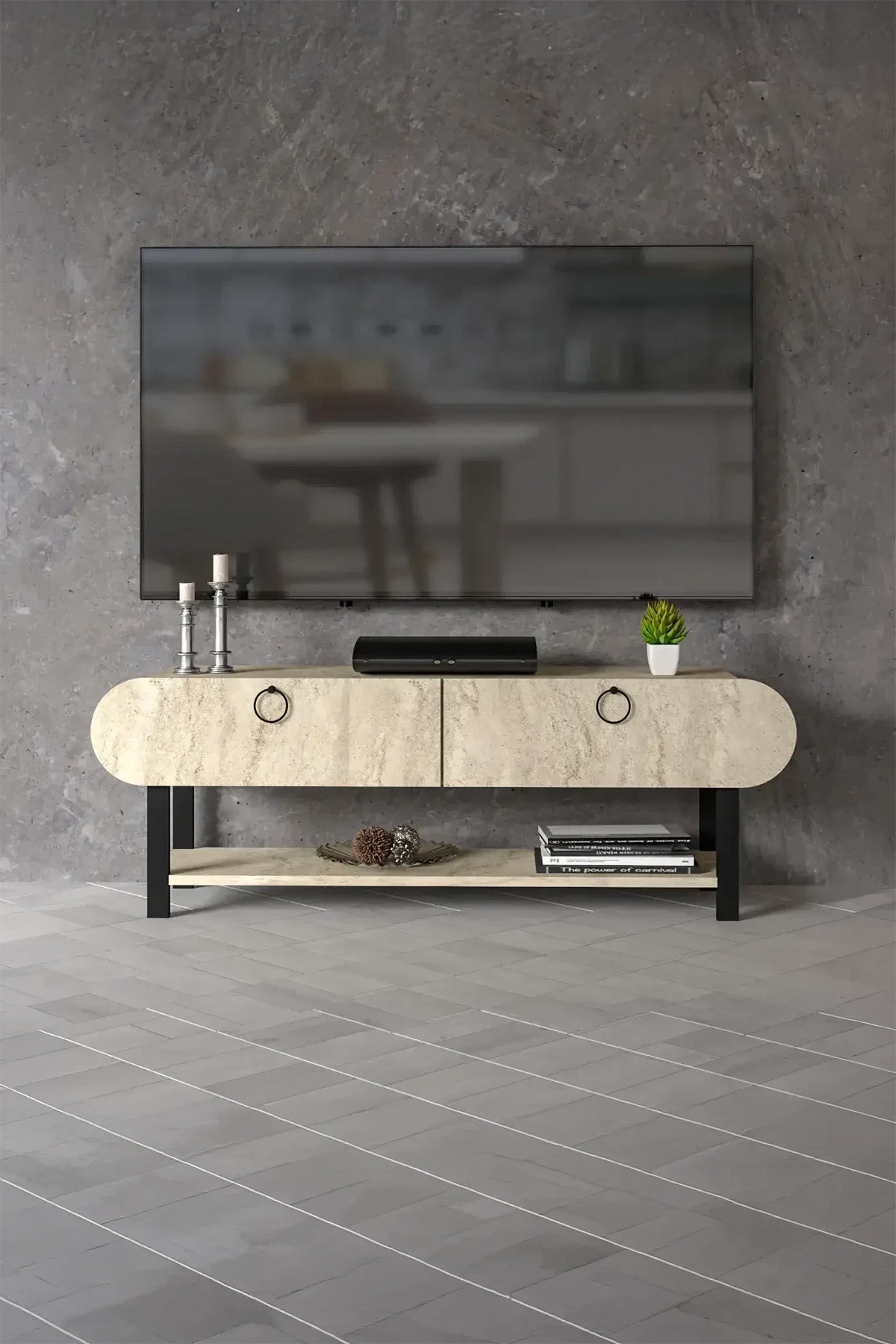 Setro TV Ünitesi Ekru 110 cm