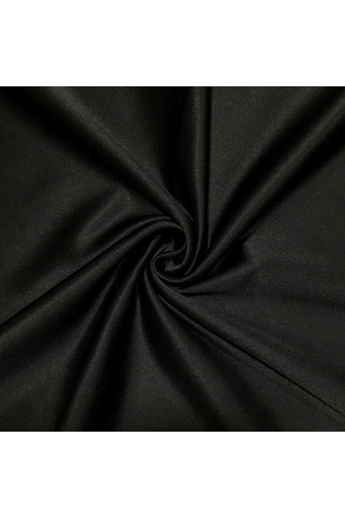 Siyah Kristal Pamuk Saten Kumaş 1 Metre ( 240 cm. eninde )