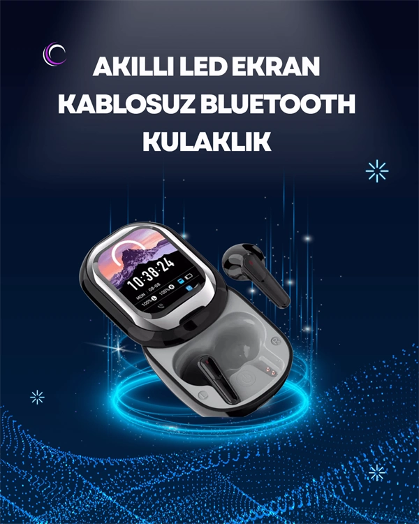 Bluetooth 5.4 Kulaklık Akıllı Kutulu Destekli EQ