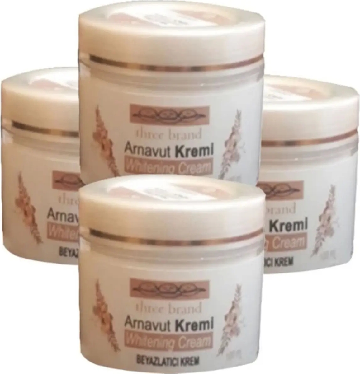 Three Brand 4lü Adet Arnavut Kremi Whitens Cream Tümbölge Kremi 100 ml