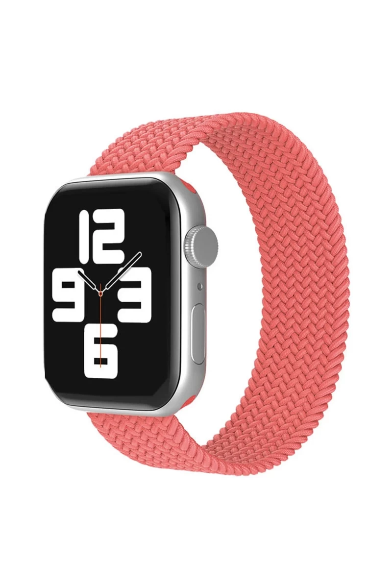 Apple Watch 42mm Uyumlu Ayarlı Solo Silikon Kordon - Pembe