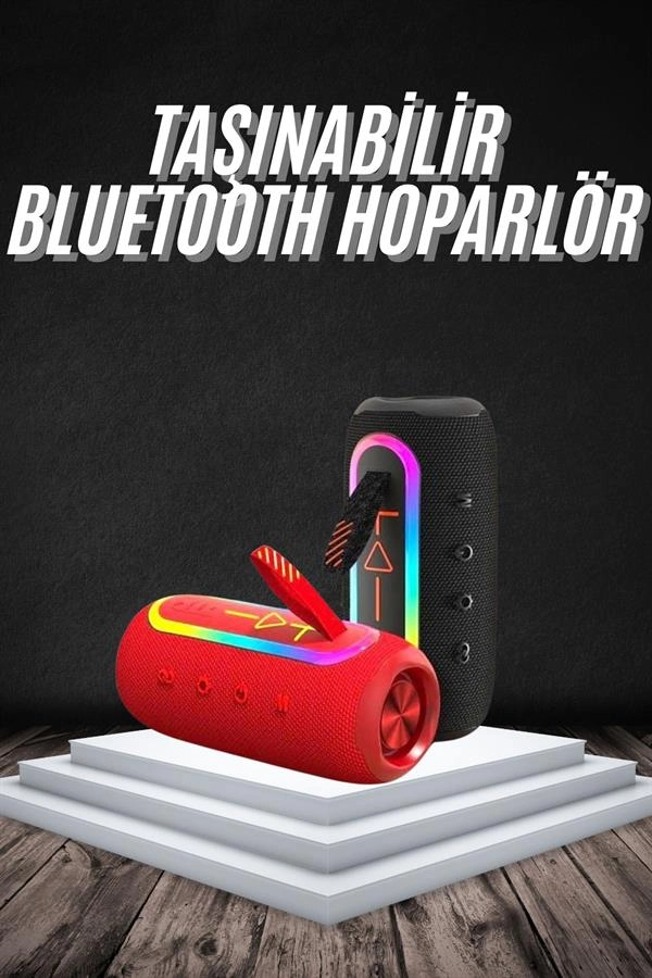 Kablosuz Bluetooth Hoparlör USB Şarjlı Uzun Pil Ömrü Renkli