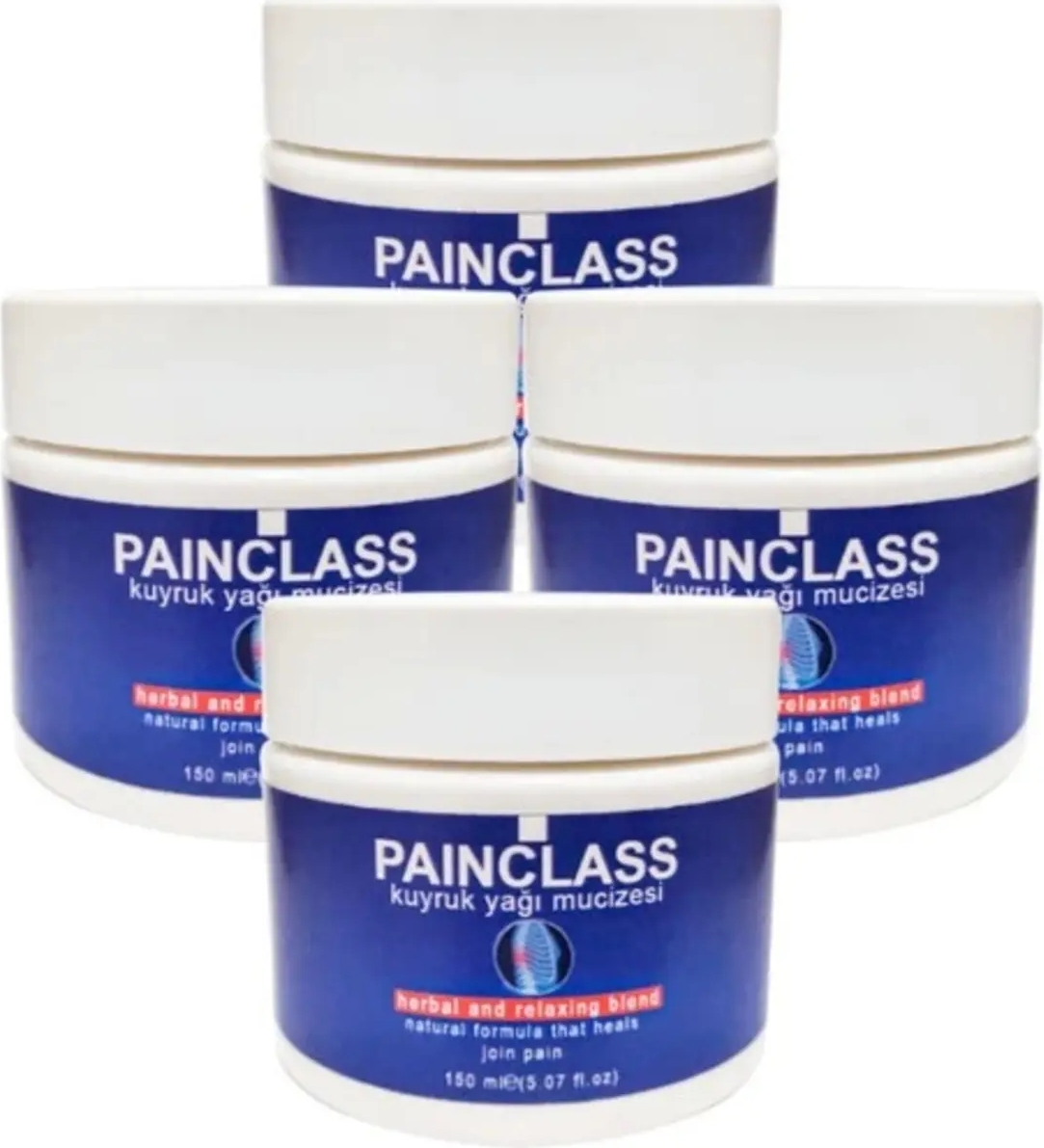 Süper Paın Class Büyük Boy Kuyruk Yağı Kremi 150 ml x 4 Adet