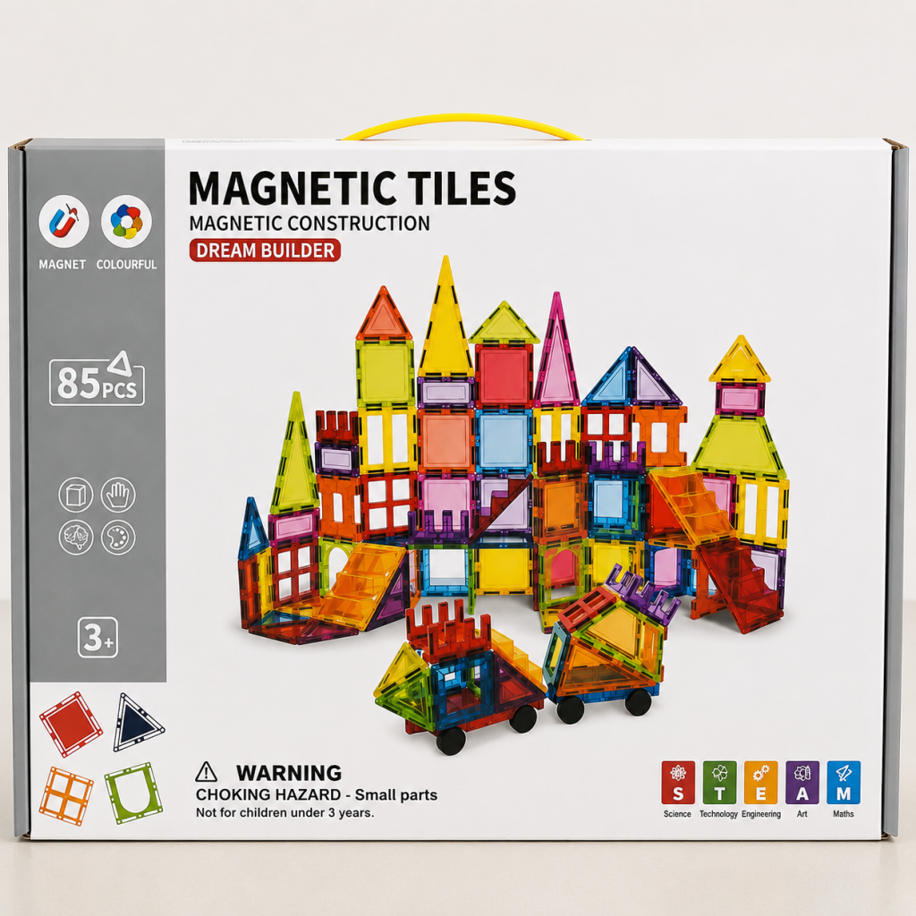 SH40762 85 Parça Magnet Stan. Seri Renkli Blok