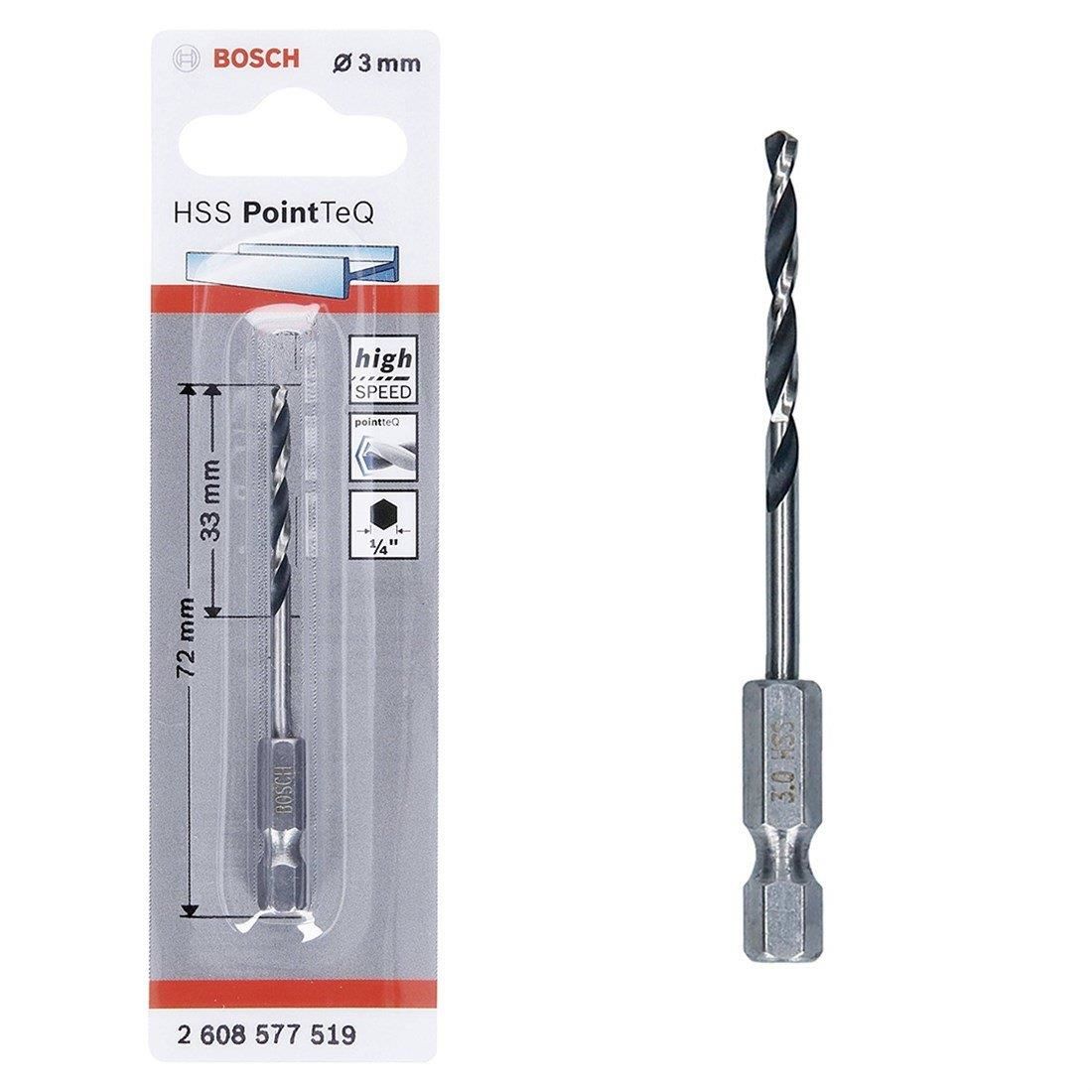 Bosch Pointteq Altıgen Şaftlı Hss Matkap Ucu 3 mm