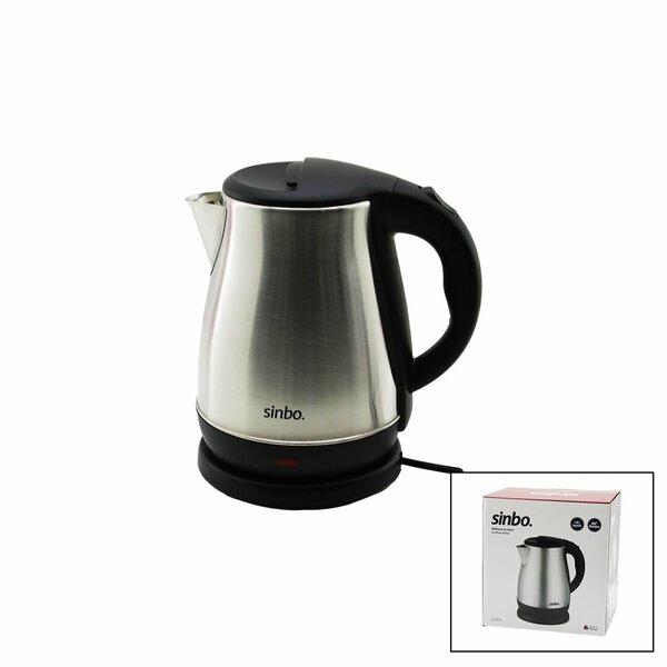 Çelik Kettle Su Isıtıcısı Kablosuz Kullanım 1.8LT 360° Dönebilme Otomatik Kapanma SK-8028