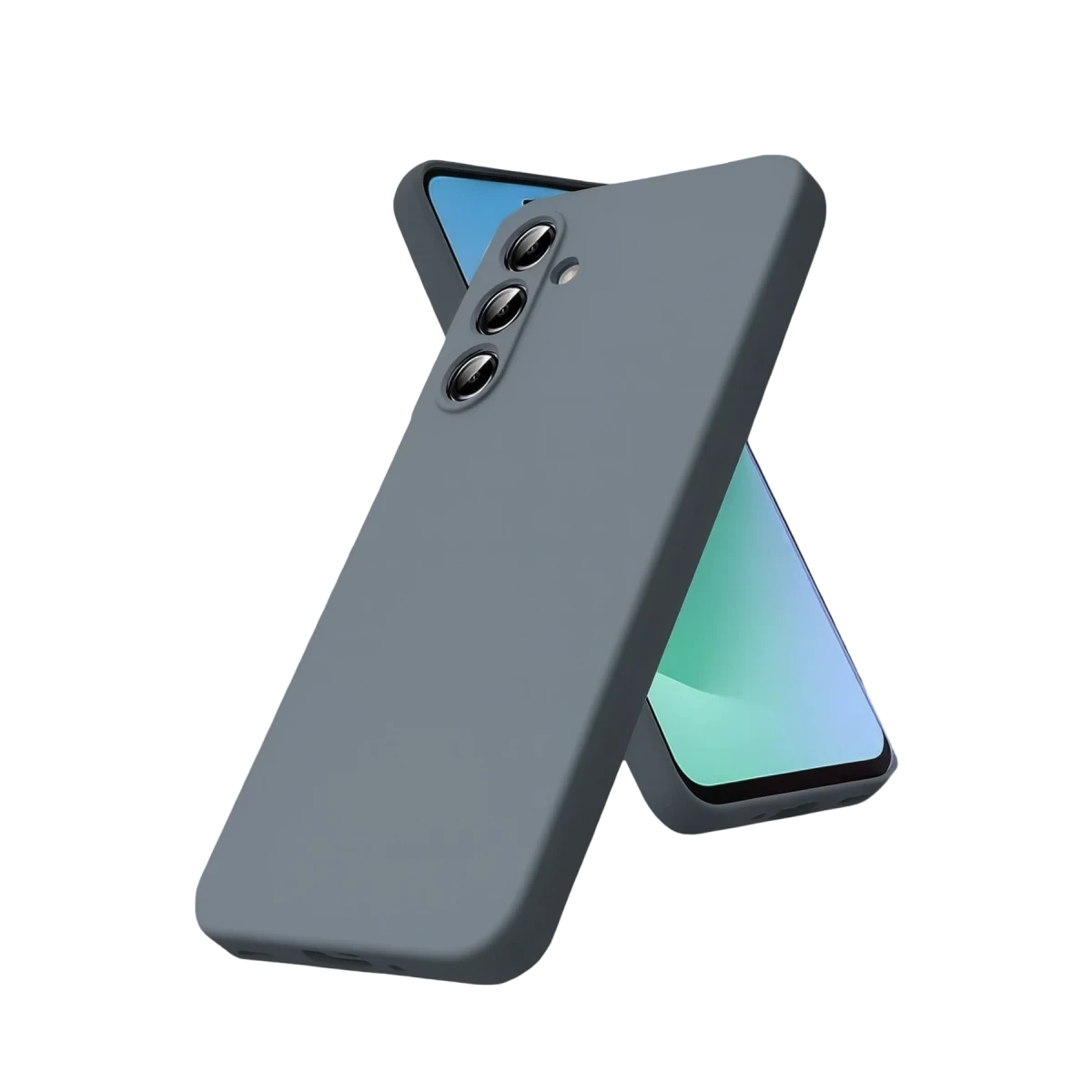 Samsung Galaxy A17 5G Nano içi Kadife Silikon - Gri