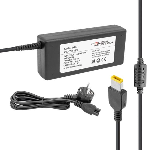 PM-11418 20 Volt - 4.5 Amper - 90 Watt - Usb Tip Uçlu Adaptör (Lenovo Ibm Notebook)