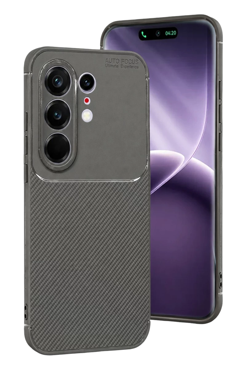 Tecno Camon 50 Pro 5G Uyumlu Auto Focus Karbon Kapak - Gri