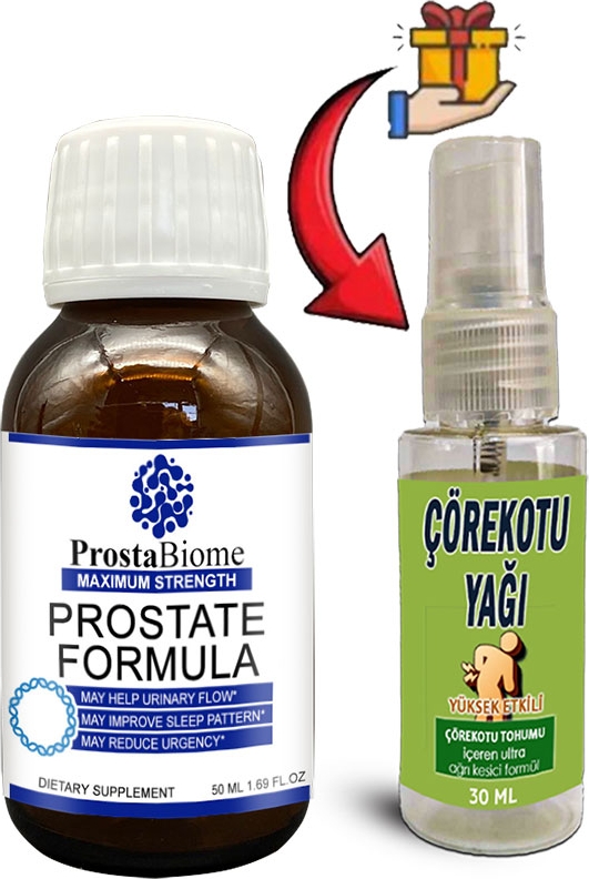 Prostabiome 1 Kutu Erkeklere Özel 50 ml Şurup + 30 ml Çörek Otu Yağı