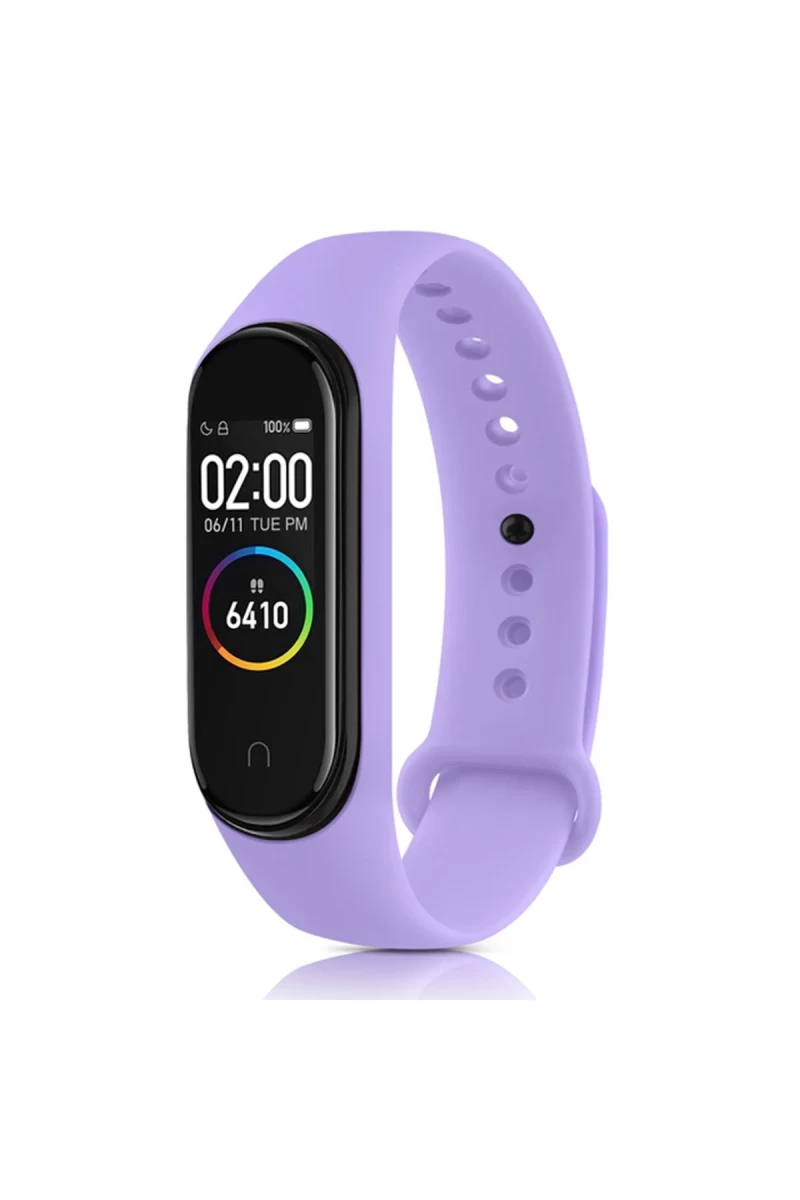 Xiaomi Mi Band 4 Uyumlu Klasik Kordon - Lila