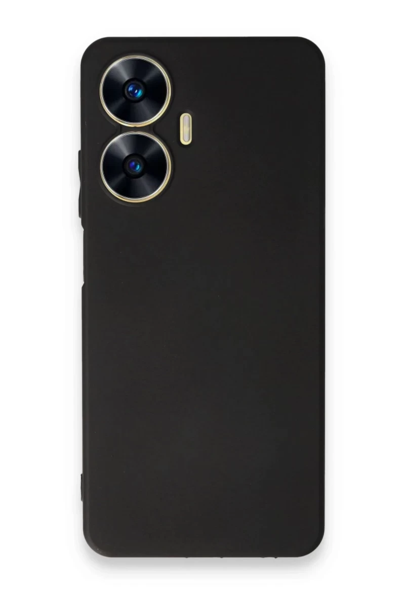 Realme C55 Uyumlu Kılıf First Silikon - Siyah