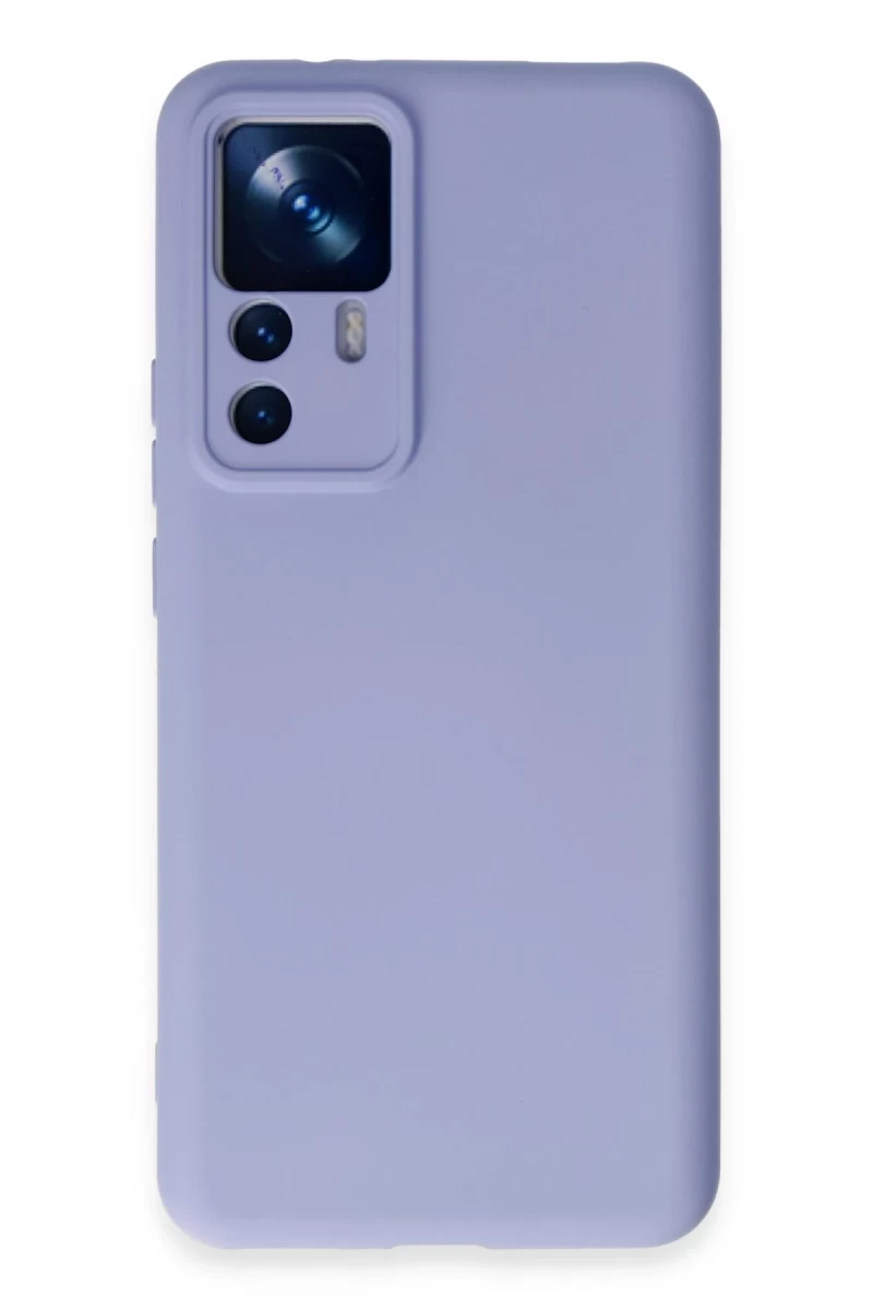 Xiaomi Mi 12T Pro Uyumlu Kılıf Nano içi Kadife Silikon - Lila