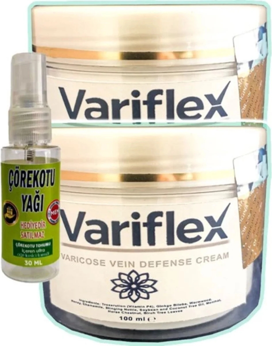Süper Variflex Bacak Bakımı Kremi 100 ml x 2 Adet + Çörek Otu Yağı 30 ml
