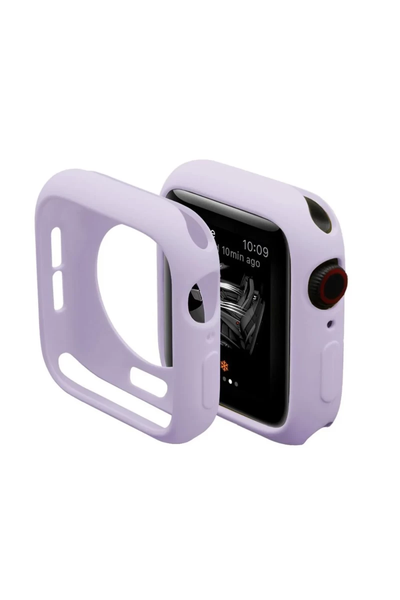 Apple Watch 42mm Uyumlu Silikon Alt Kasa - Lila