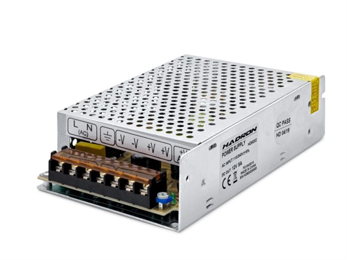 Yüksek Verimli 24V 5A Adaptör - Gümüş Renkli Metal Gövde