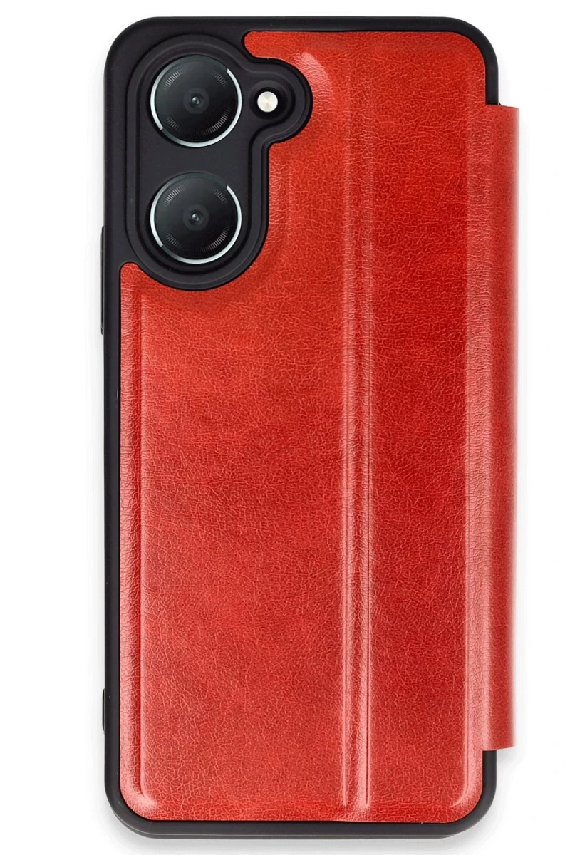 Vivo Y18 Uyumlu Kılıf Flip Cover - Kırmızı